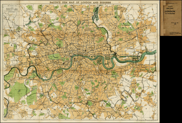 69-British Isles Map By G.W. Bacon & Co.