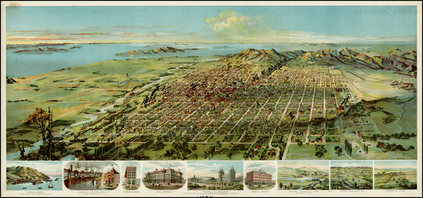 55-Southwest, Rocky Mountains and Utah Map By Henry Wellge