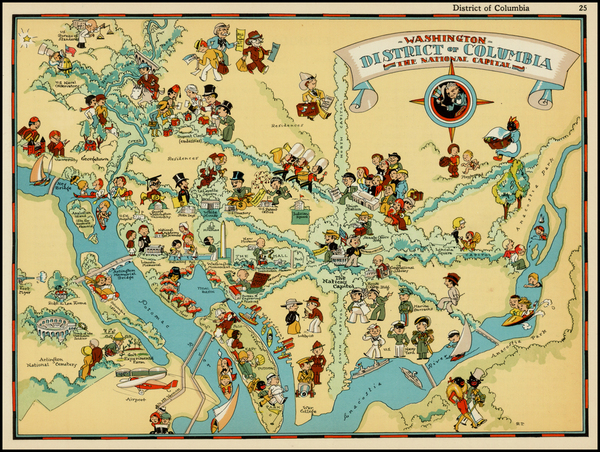 91-Mid-Atlantic and Southeast Map By Ruth Taylor White