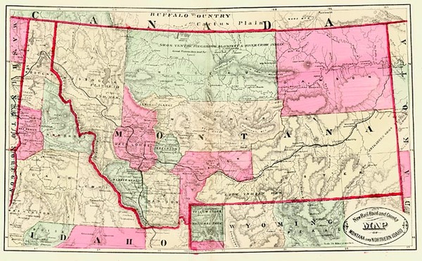 82-Plains and Rocky Mountains Map By HS Stebbins