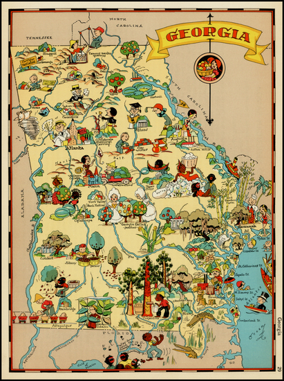 95-Southeast Map By Ruth Taylor White