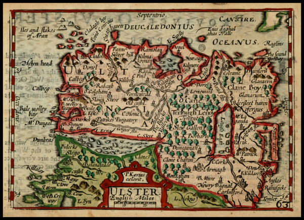 23-Ireland Map By John Speed