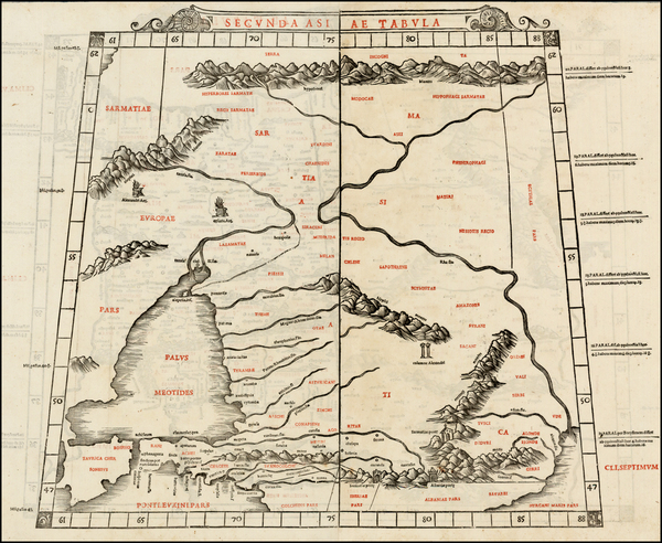 100-Russia, Central Asia & Caucasus and Russia in Asia Map By Bernardus Sylvanus