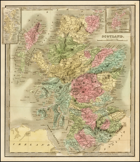 41-Scotland Map By Jeremiah Greenleaf