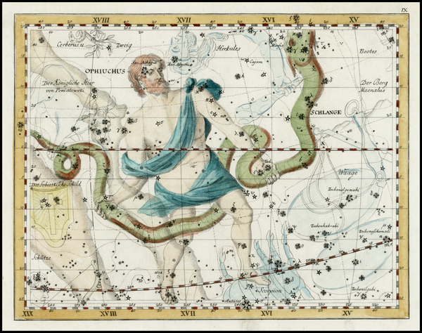 89-Celestial Maps Map By Johann Elert Bode