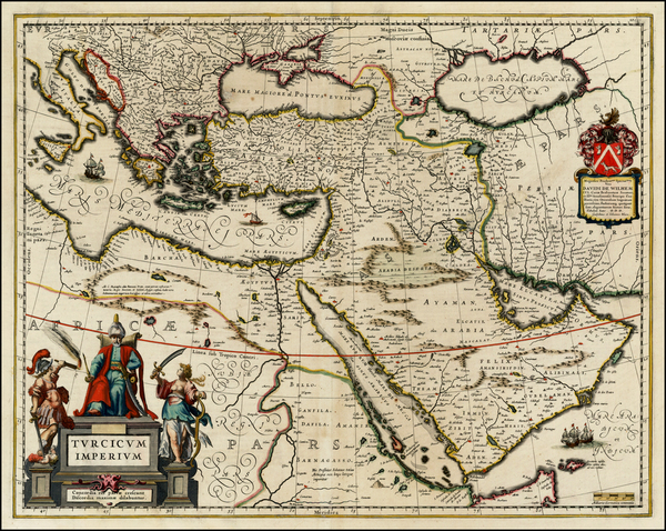 55-Turkey, Mediterranean, Middle East, Turkey & Asia Minor and Balearic Islands Map By Willem 