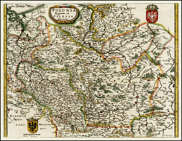 2-Poland and Balkans Map By Matthaus Merian