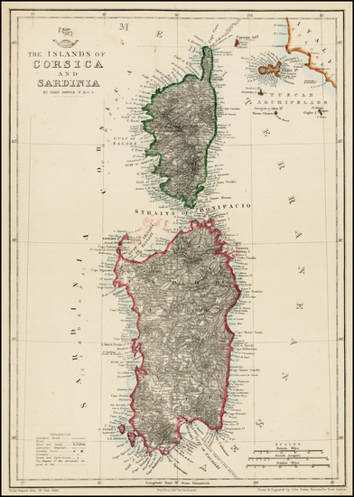 40-France and Balearic Islands Map By Day & Son