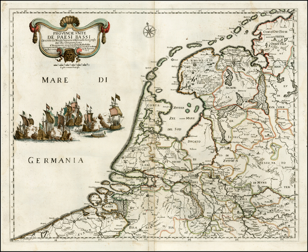 92-Netherlands Map By Giacomo Giovanni Rossi