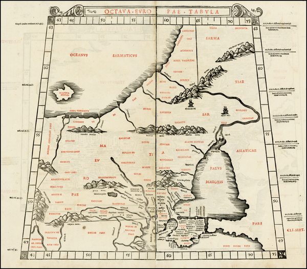 99-Poland, Russia, Ukraine, Baltic Countries and Scandinavia Map By Bernardus Sylvanus