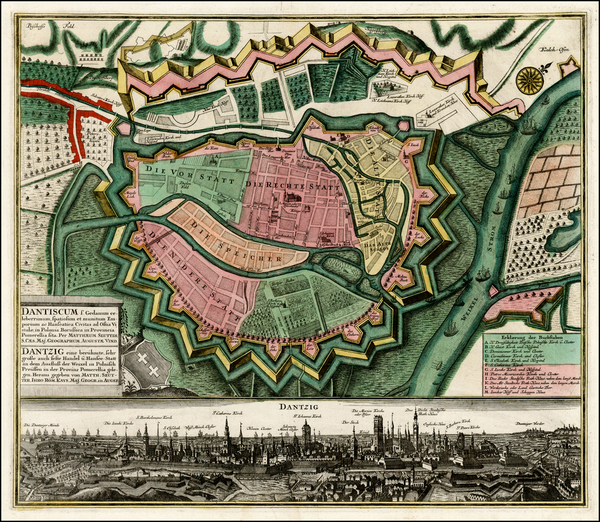 73-Poland Map By Matthaus Seutter