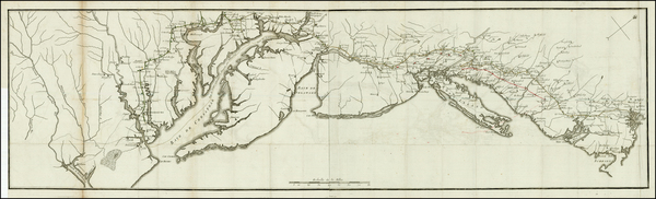 6-New England, Mid-Atlantic and Southeast Map By Henri Soules