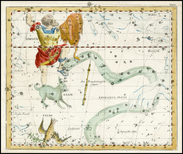 39-Celestial Maps Map By Johann Elert Bode