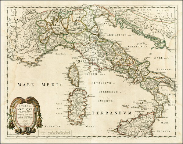 98-Italy and Balearic Islands Map By Giacomo Giovanni Rossi