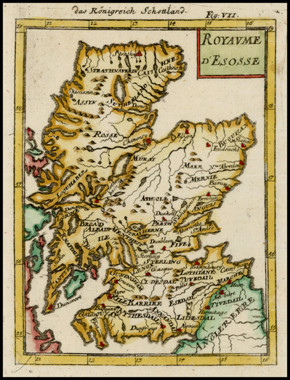 8-Scotland Map By Alain Manesson Mallet