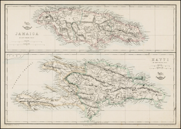21-Caribbean Map By Edward Weller