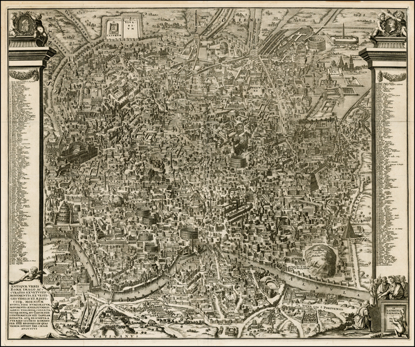 57-Rome Map By Pieter van der Aa