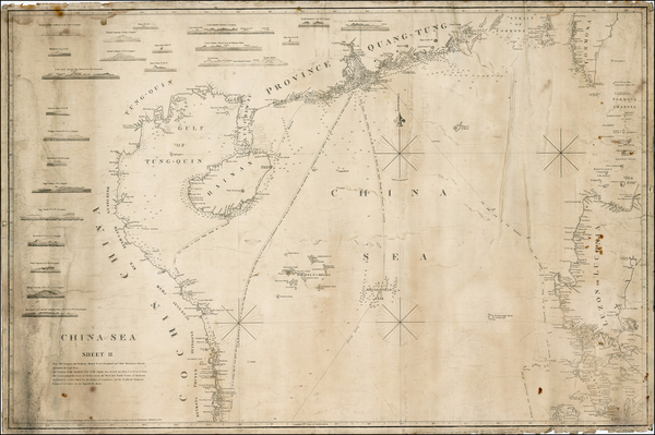 96-China, Southeast Asia and Philippines Map By James Horsburgh