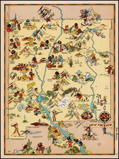 39-Southwest Map By Ruth Taylor White