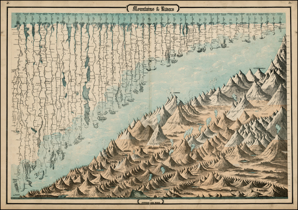 62-Curiosities Map By Benjamin P Ward  &  Alvin Jewett Johnson