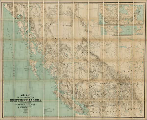 35-Alaska and Canada Map By G.B. Martin / Gotfred Jörgensen