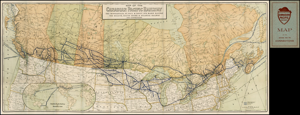 89-Midwest, Plains and Canada Map By Poole Brothers