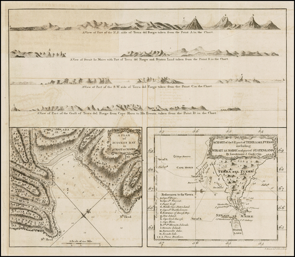 69-South America Map By James Cook