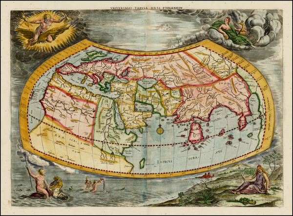 83-World and World Map By  Gerard Mercator