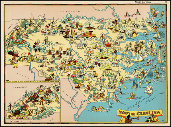 84-Southeast Map By Ruth Taylor White