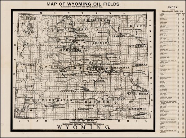 62-Plains and Rocky Mountains Map By Wyoming Oil News