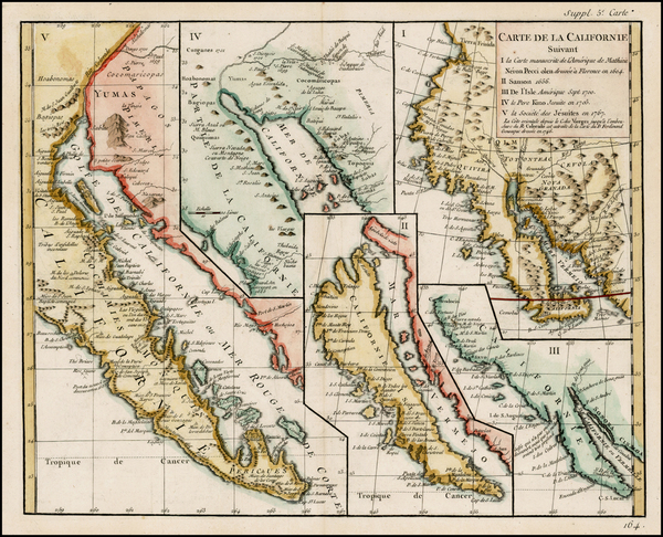 69-Baja California and California Map By Denis Diderot / Didier Robert de Vaugondy