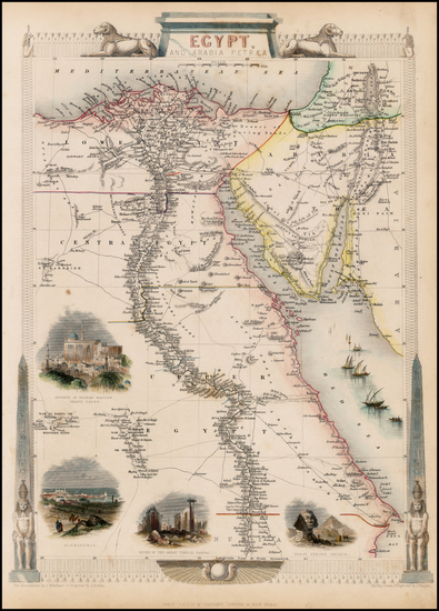 30-Middle East and Egypt Map By John Tallis
