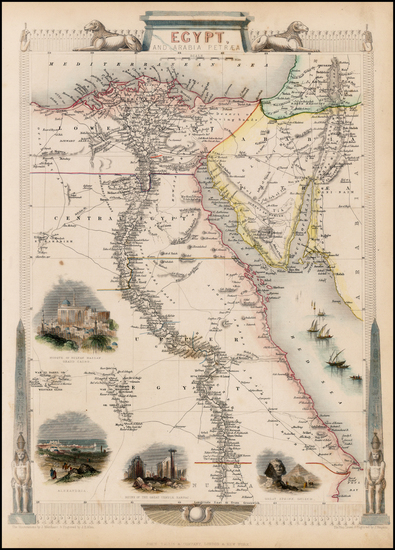 19-Middle East and Egypt Map By John Tallis