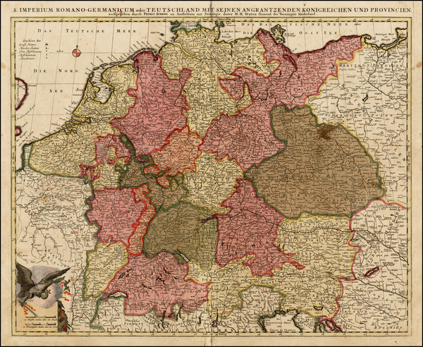 68-Netherlands, Austria, Czech Republic & Slovakia and Germany Map By Peter Schenk