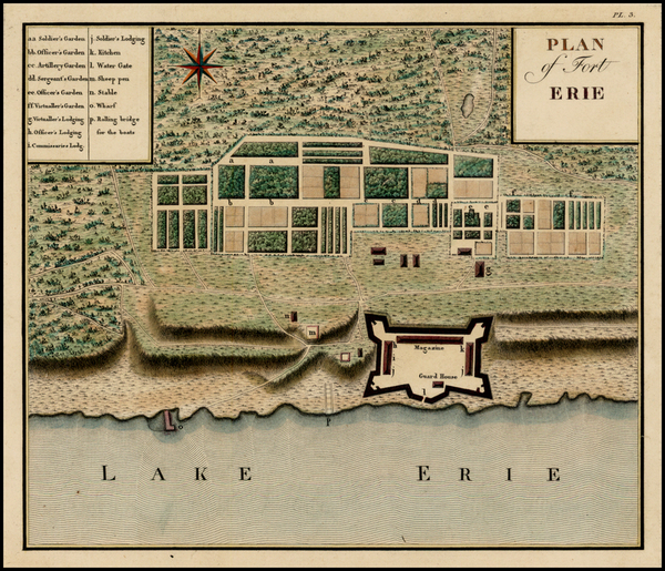 47-New York, New York State and American Revolution Map By Georges Henri Victor Collot