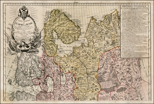 17-Russia Map By Maurille Antoine Moithey / Jean-Baptiste Crepy