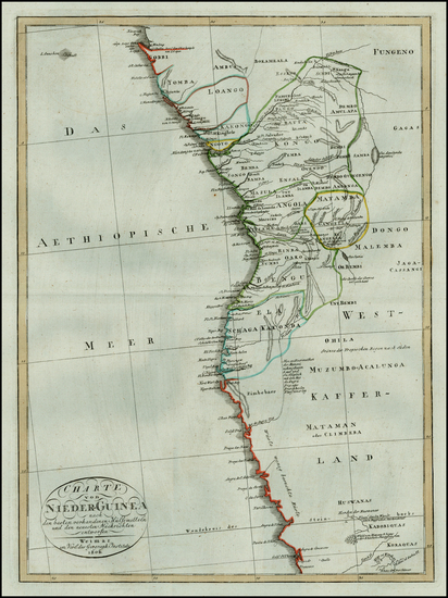 28-West Africa Map By Weimar Geographische Institut