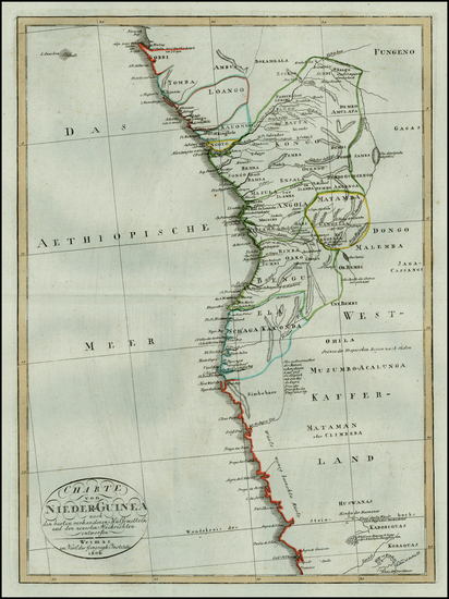 79-West Africa Map By Weimar Geographische Institut