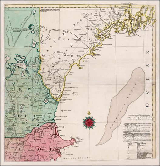 80-New England Map By Tobias Conrad Lotter