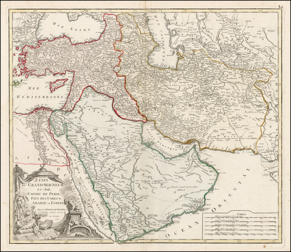 94-Middle East, Holy Land, Turkey & Asia Minor and Balearic Islands Map By Didier Robert de Va