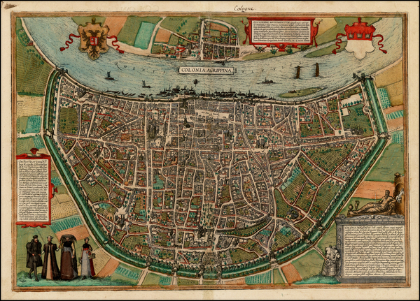 97-Germany Map By Georg Braun  &  Frans Hogenberg