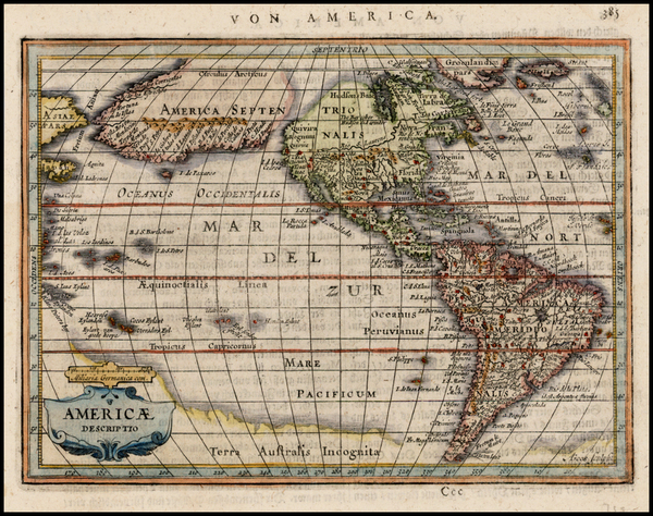 100-South America and America Map By Jan Jansson
