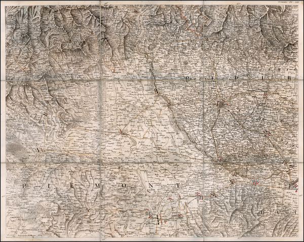 15-Italy and Title Pages Map By Louis Albert Guislan Bacler Dalbe