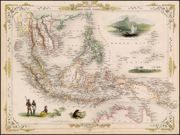 7-Southeast Asia and Philippines Map By John Tallis