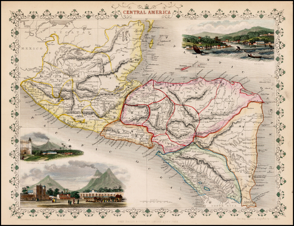 71-Central America Map By John Tallis