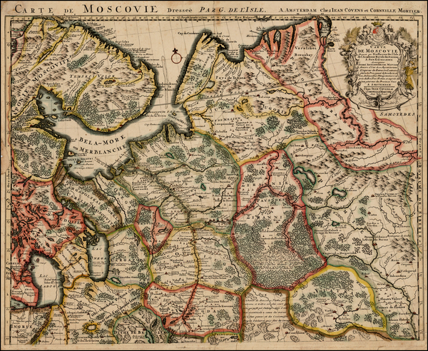 40-Russia Map By Johannes Covens  &  Cornelis Mortier