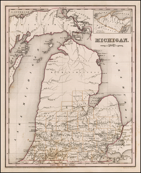 65-Midwest Map By Thomas Gamaliel Bradford