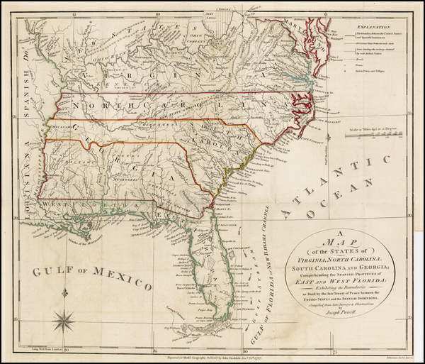 70-United States, Mid-Atlantic, South, Southeast and Midwest Map By Joseph Purcell