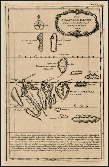 27-South America and Pacific Map By Emanuel Bowen