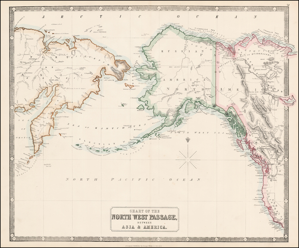 61-Polar Maps, Alaska and Canada Map By George Philip & Son